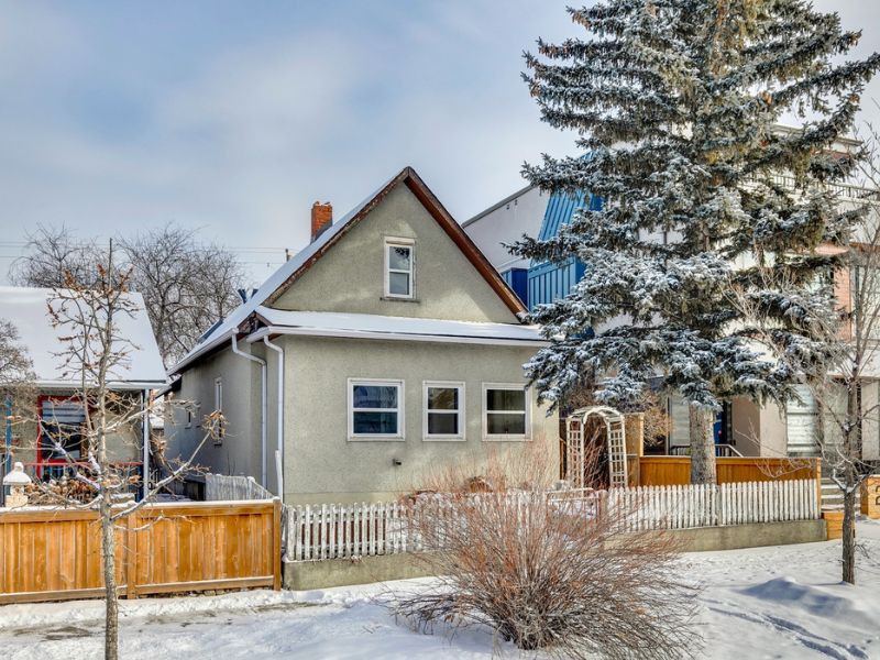 Character home in Bridgeland Calgary with mature trees and fenced yard