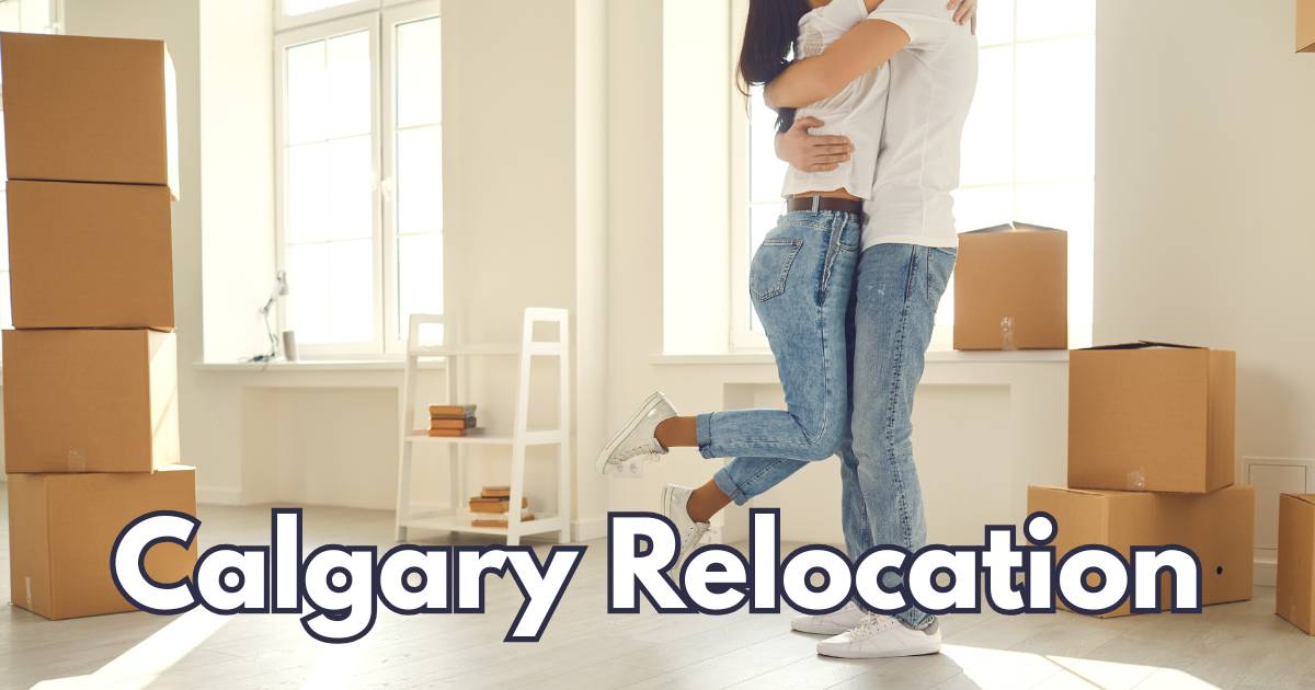 Young tech professional couple relocating to Calgary and exploring neighbourhoods
