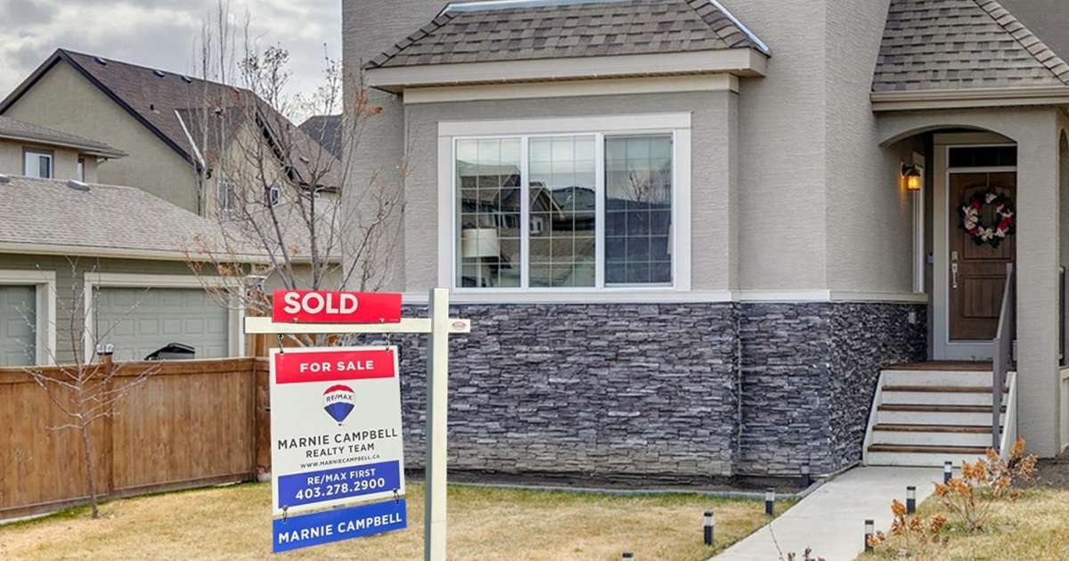 Mahogany Calgary home - Marnie Campbell Real Estate Team sold sign